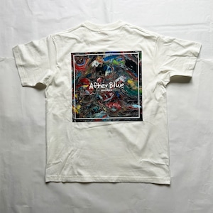 AfterBlue/アフターブルー back design Tシャツ ナチュラル【オーガニックコットン】【ユニセックス】