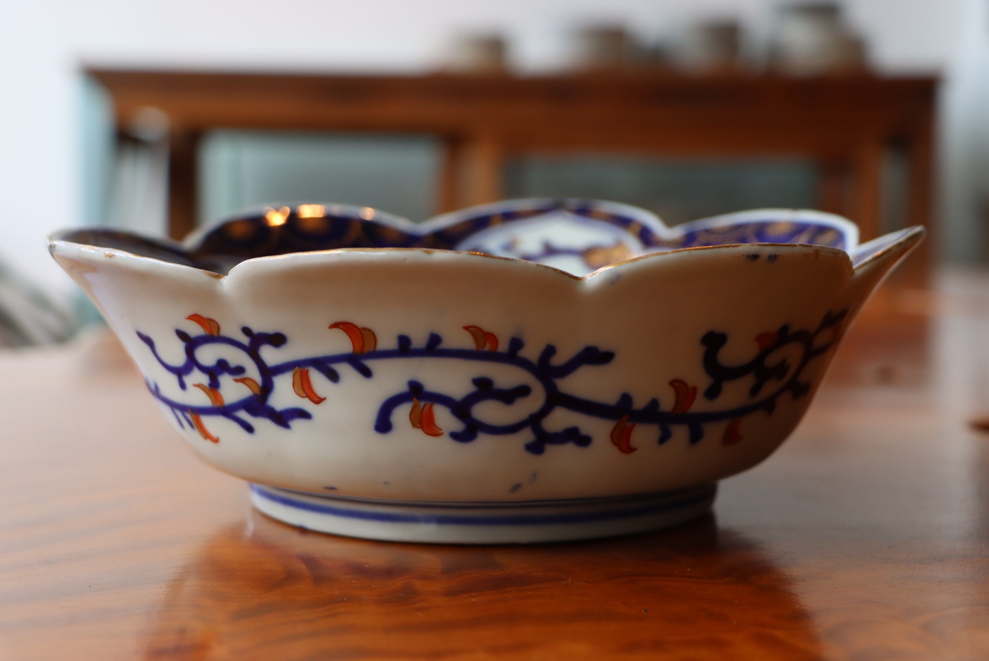 伊万里焼 竹亭 其泉造 上手作 手書き細密画染錦『鳳凰文』大型飾皿 径46cm 伊万里焼 竹亭 其泉造 上手作 手書き細密画染錦『鳳凰文』