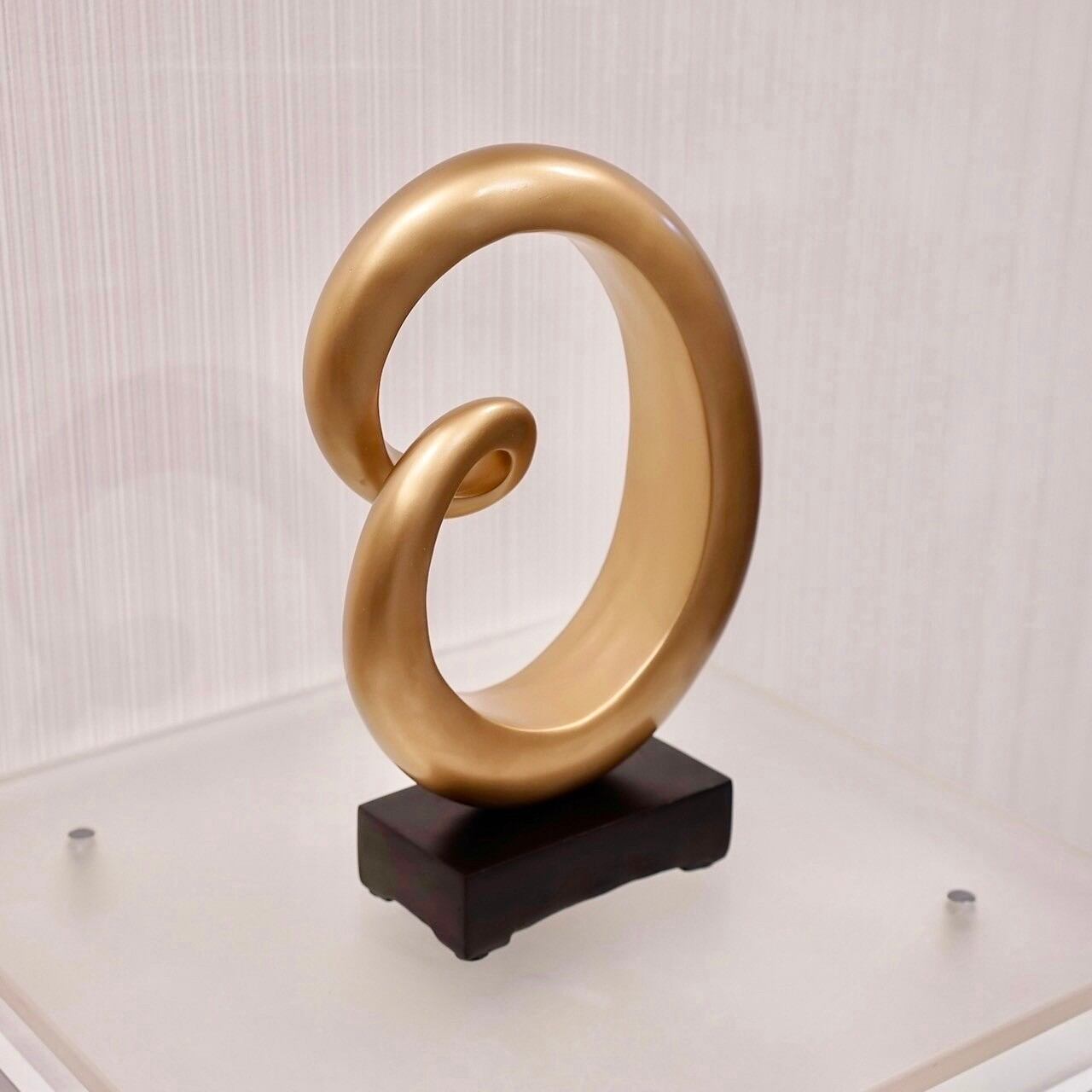 輸入品 オブジェ 置物 インテリア 雑貨 小物 アート 抽象彫刻 ゴールド