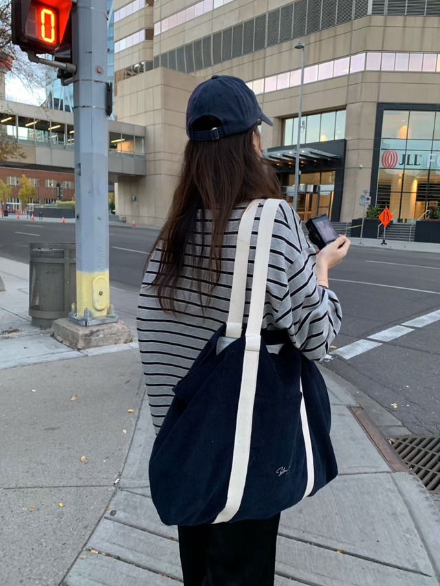 (予約) pretty young thing / Corduroy big bag 3color