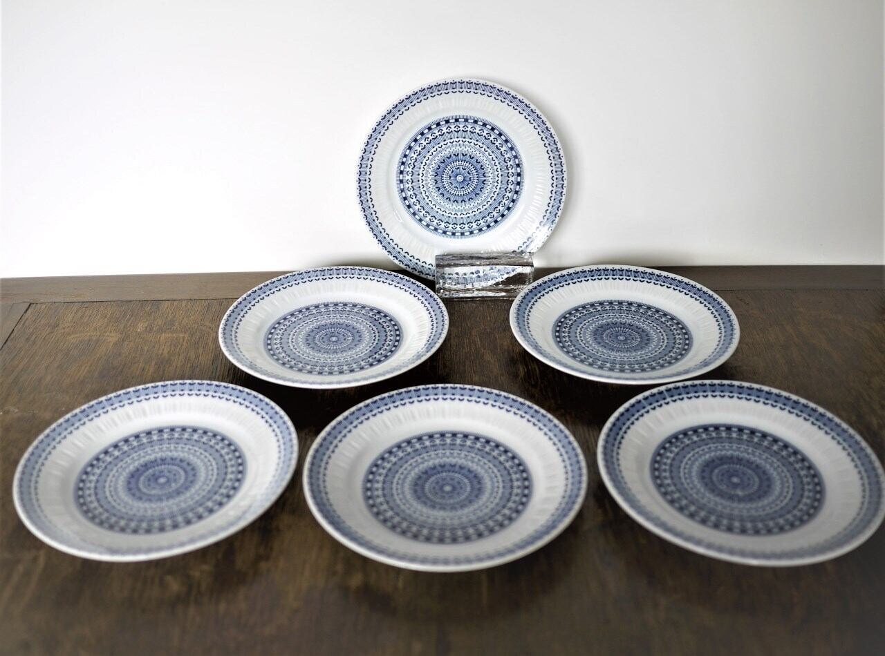 KAHLA レトロ 民族柄 デザートプレート6枚 19㎝