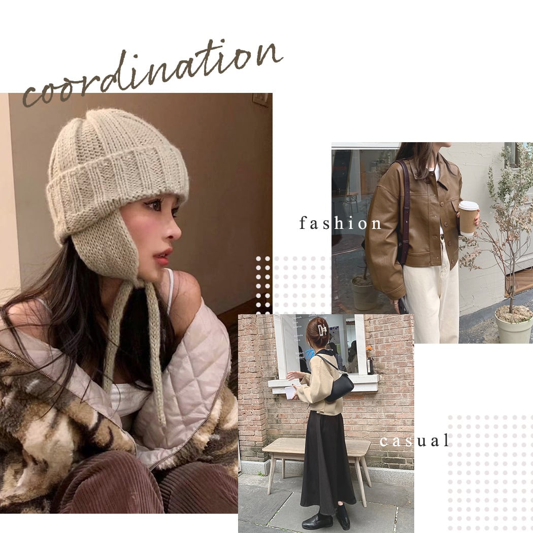 未使用☆ネストローブニットフライトキャップ GB0424/CP05 : Knit Flight Cap / ニットフライトキャップ | glamb
