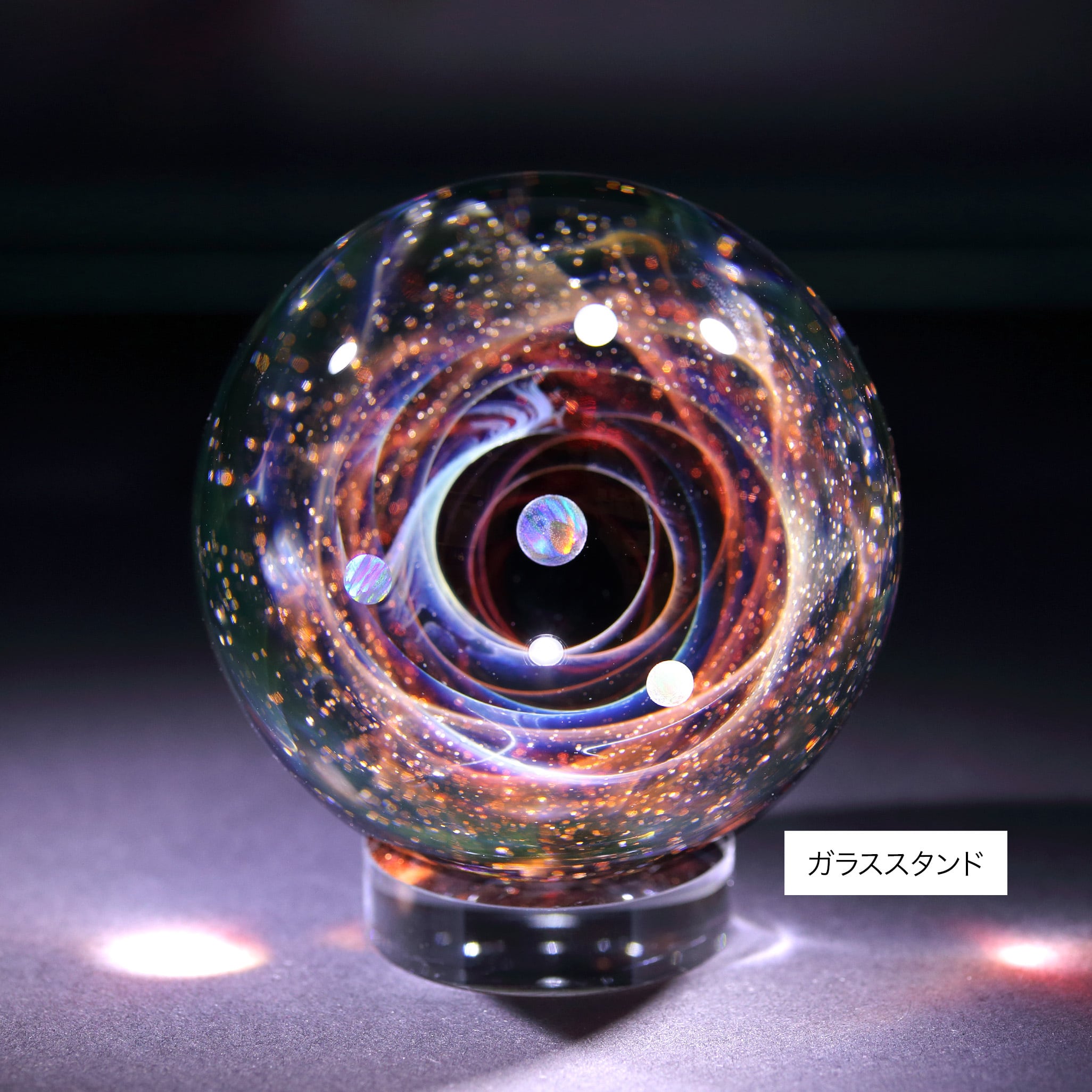58mm Galaxy Glass Marble 宇宙ガラスマーブル - オブジェ no.M274