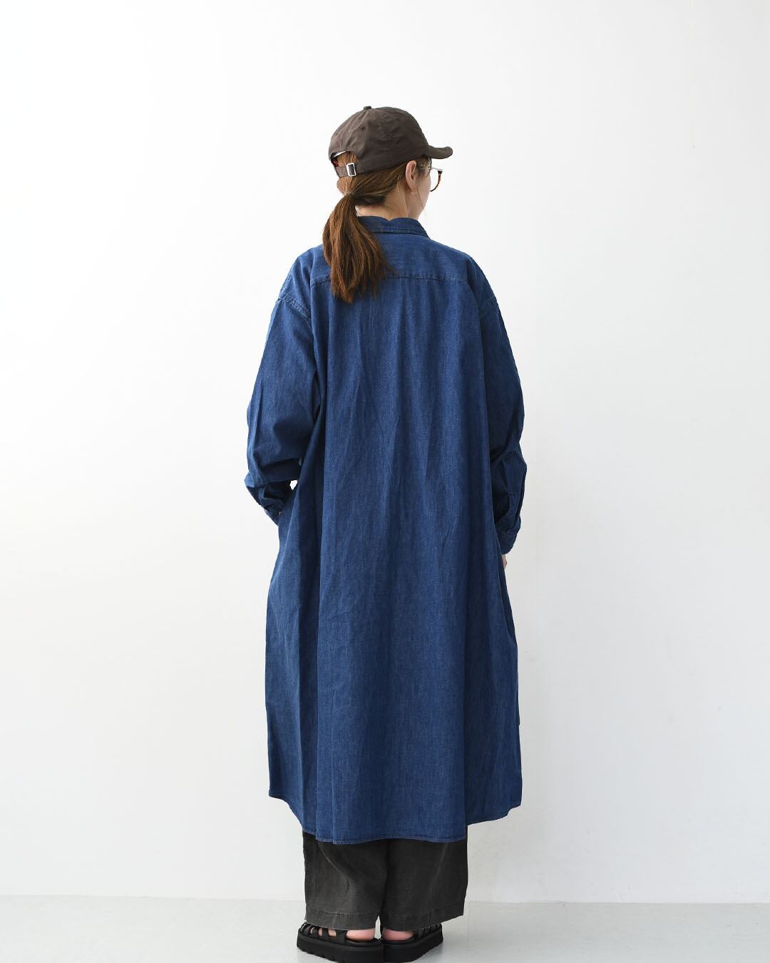 DANTON [ダントン] W Denim Dungaree Classic Collar Dress [DT