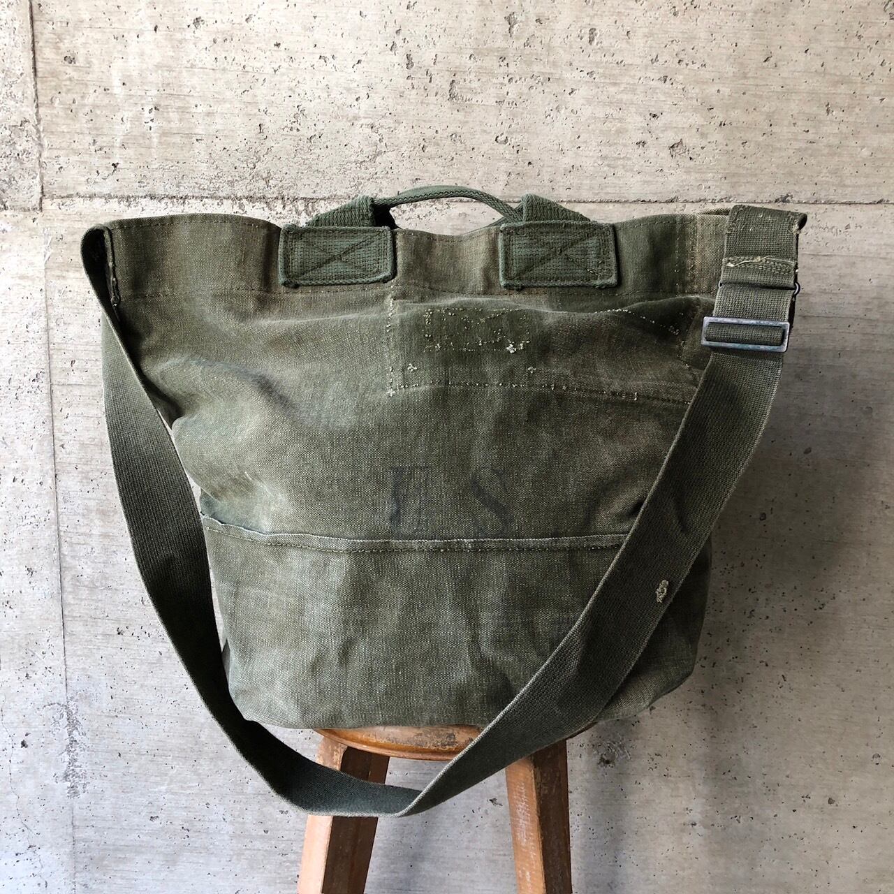 GDB8 US ARMY ダッフルバッグ リメイク トートバッグ 40s ハンドメイド トートバッグ ダッフルバッグ US ARMY ビンテージ