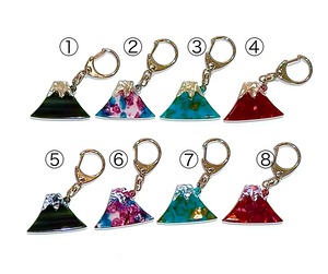 ★富士山キーホルダー★【メガネ産地福井～メガネ素材で作ったアクセサリー】