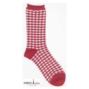 YUiNO-Gingham check-Socks