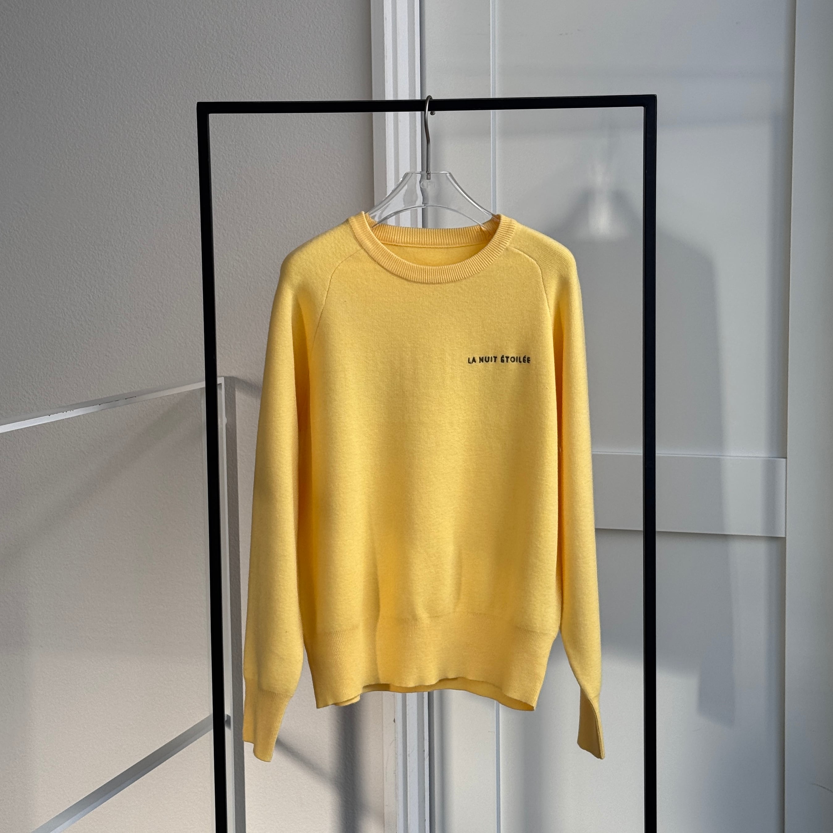 鹿児島先行販売】刺繍ロゴスウェットライクKnit/イエロー | CFT.