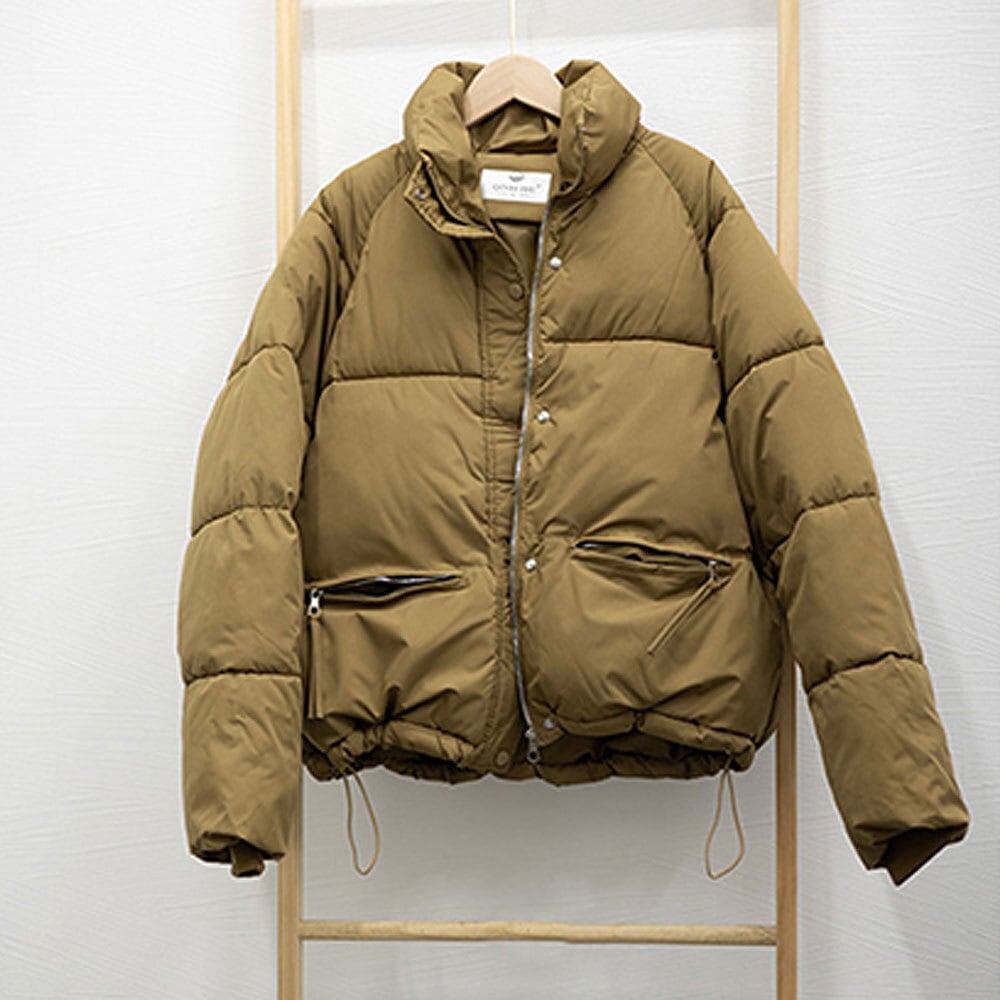 ダウン ジャケット レディース 秋冬 防寒 アウター おしゃれ きれいめ 大人 かわいい 中綿 ブルゾン 暖かい ショート丈 ストリート系 アメカジ 大人可愛い 大人女子