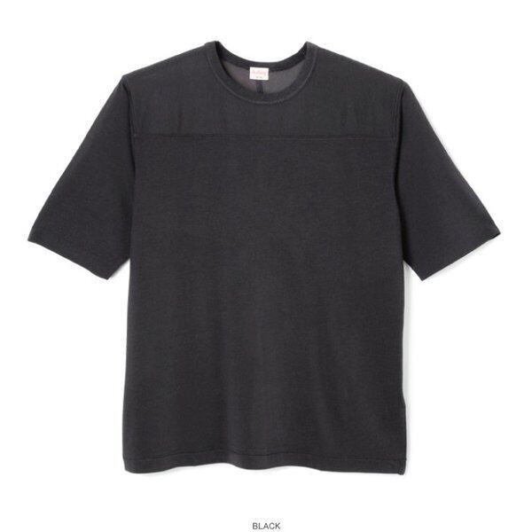 Healthknit(ヘルスニット) ビンテージ レーヨン フットボール 5分袖Tシャツ ブラック 5332