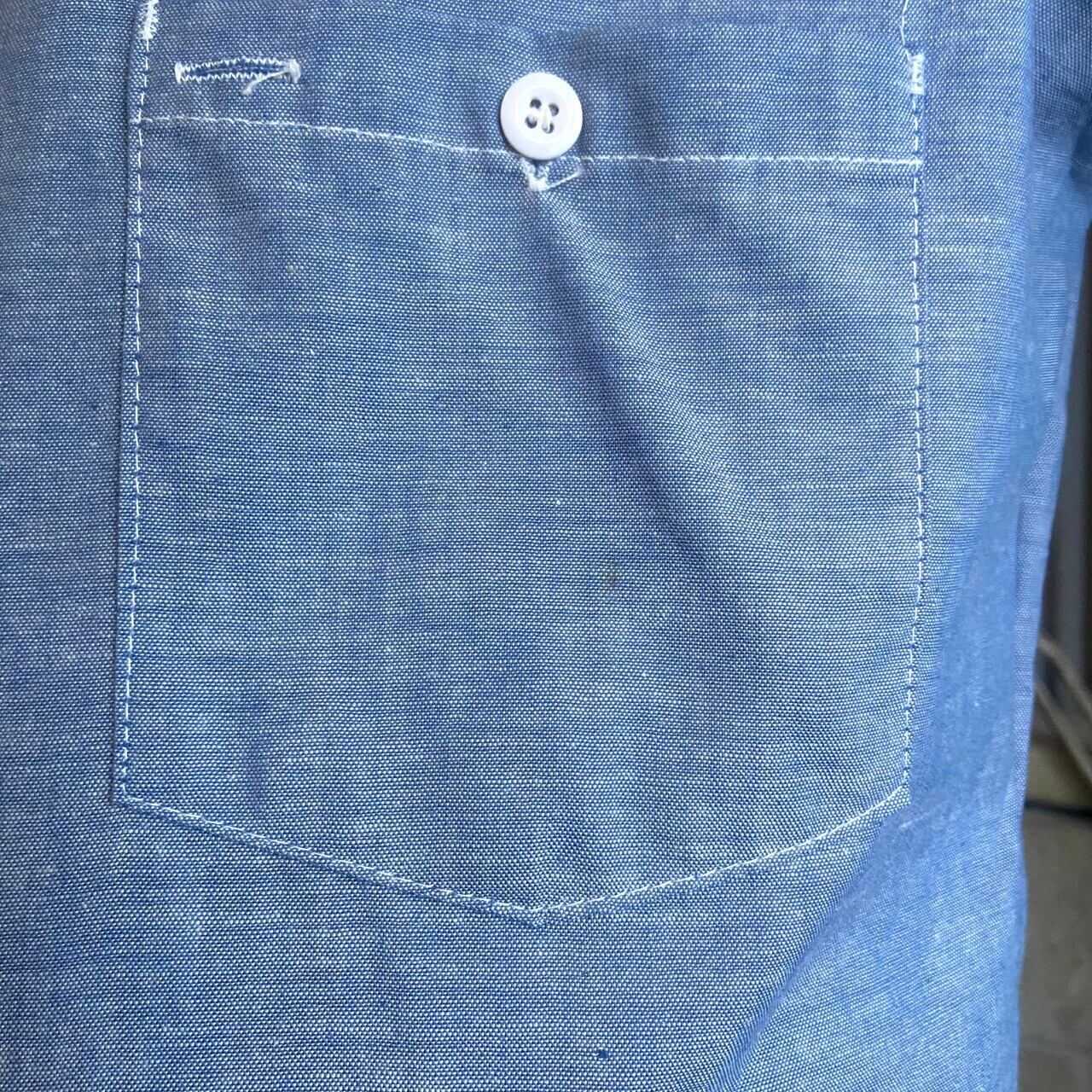 70年代 Montgomery Ward モンゴメリーワード 長袖 シャンブレーシャツ