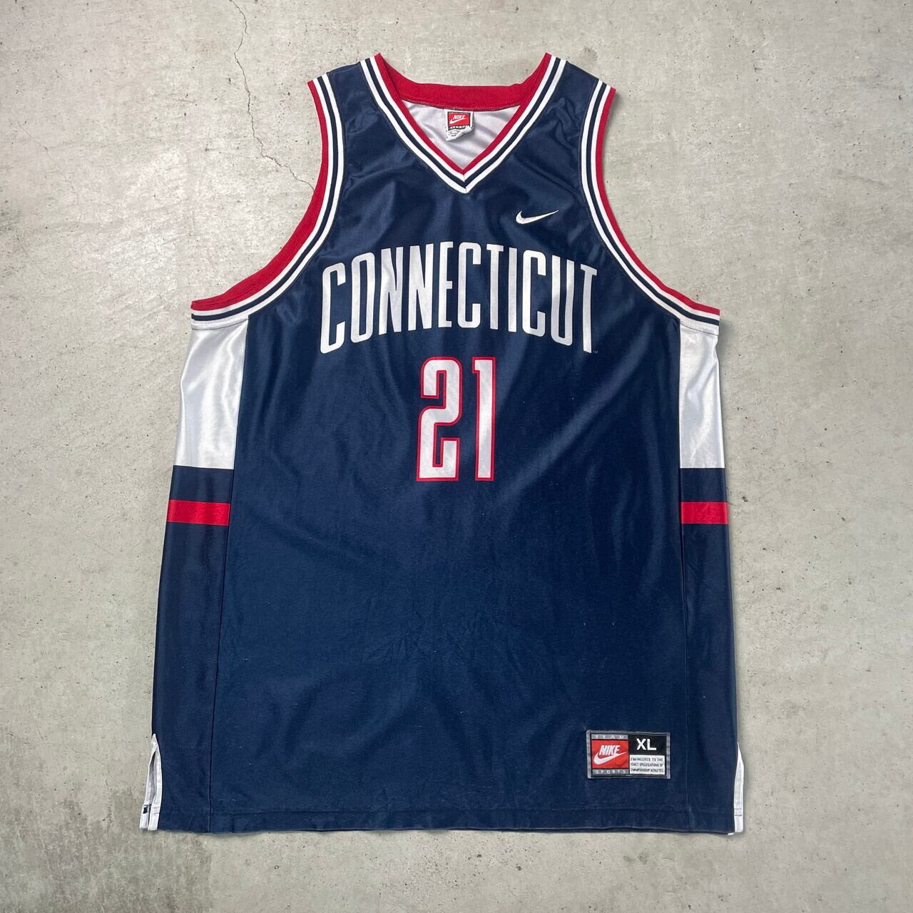 USA製 90年代 NIKE ナイキ CONNECTICUT大学 カレッジチーム ゲーム
