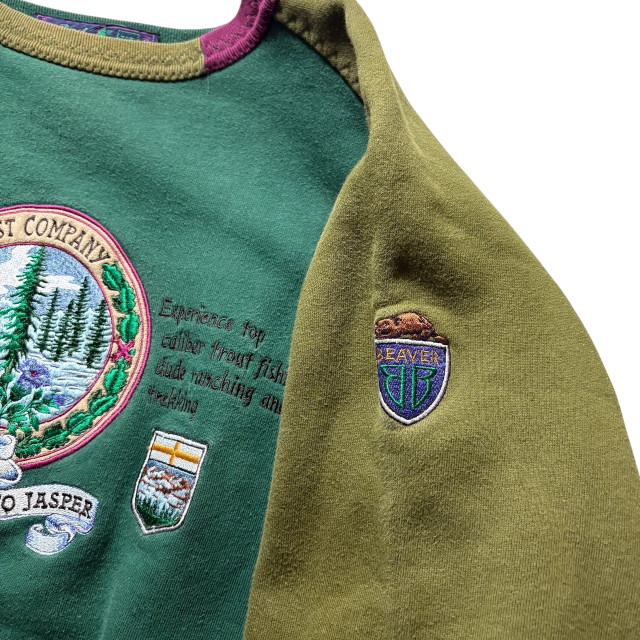 vintage BEST COMPANY bicolor sweat shirt