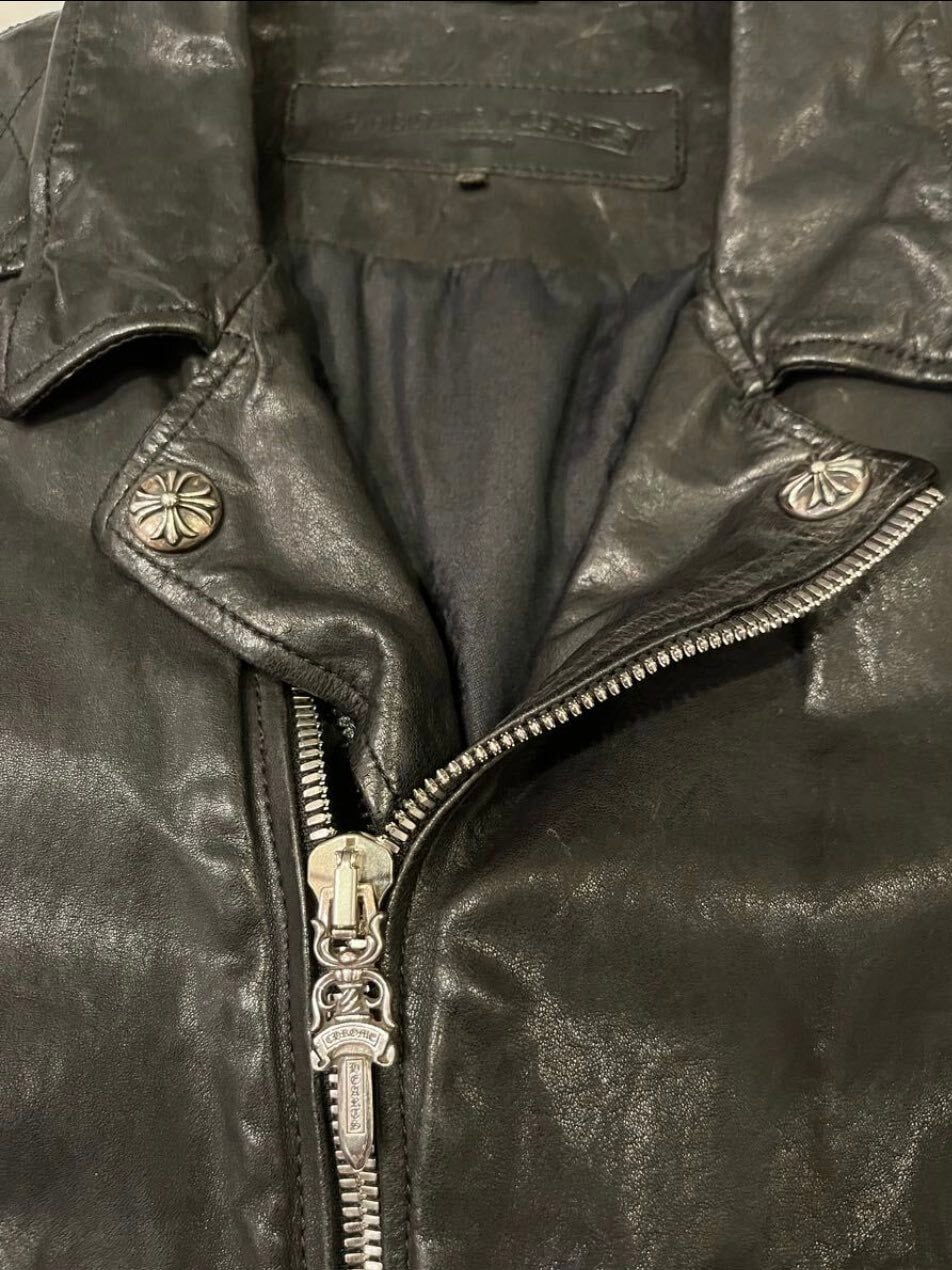 CHROME HEARTS クロムハーツ クリティンレザー CRETIN LTHR ライダース