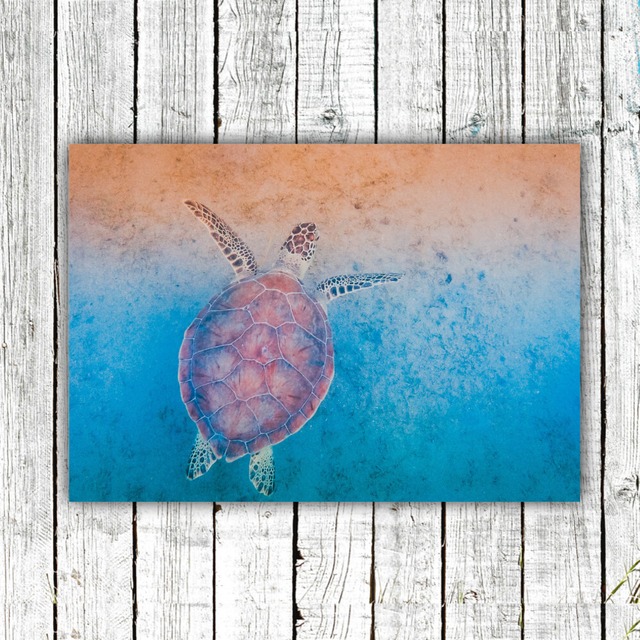 Sea turtle【アートポスター専門店 Aroma of Paris】[SD-000713]