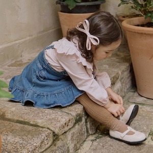 秋フリル裾サロペットスカート2色