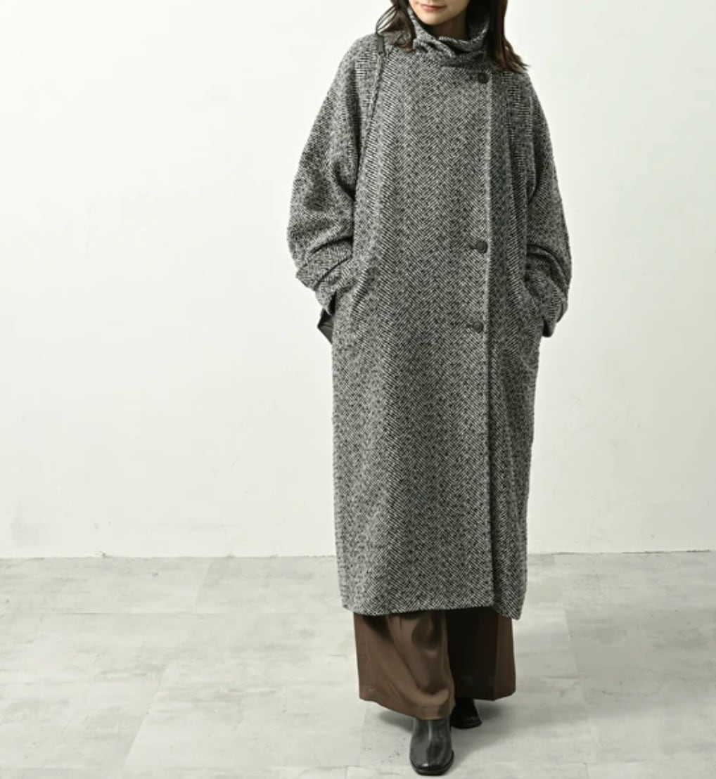 ナンバーミーTOKYO"HERRINGBONE LONG COAT"