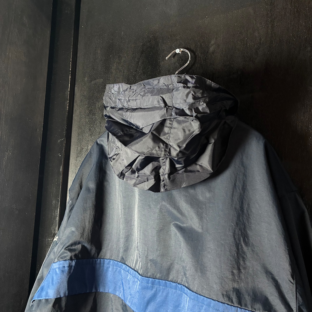 00s NAUTICA ナイロン×フリース リバーシブルジャケット ネイビー グレー XL