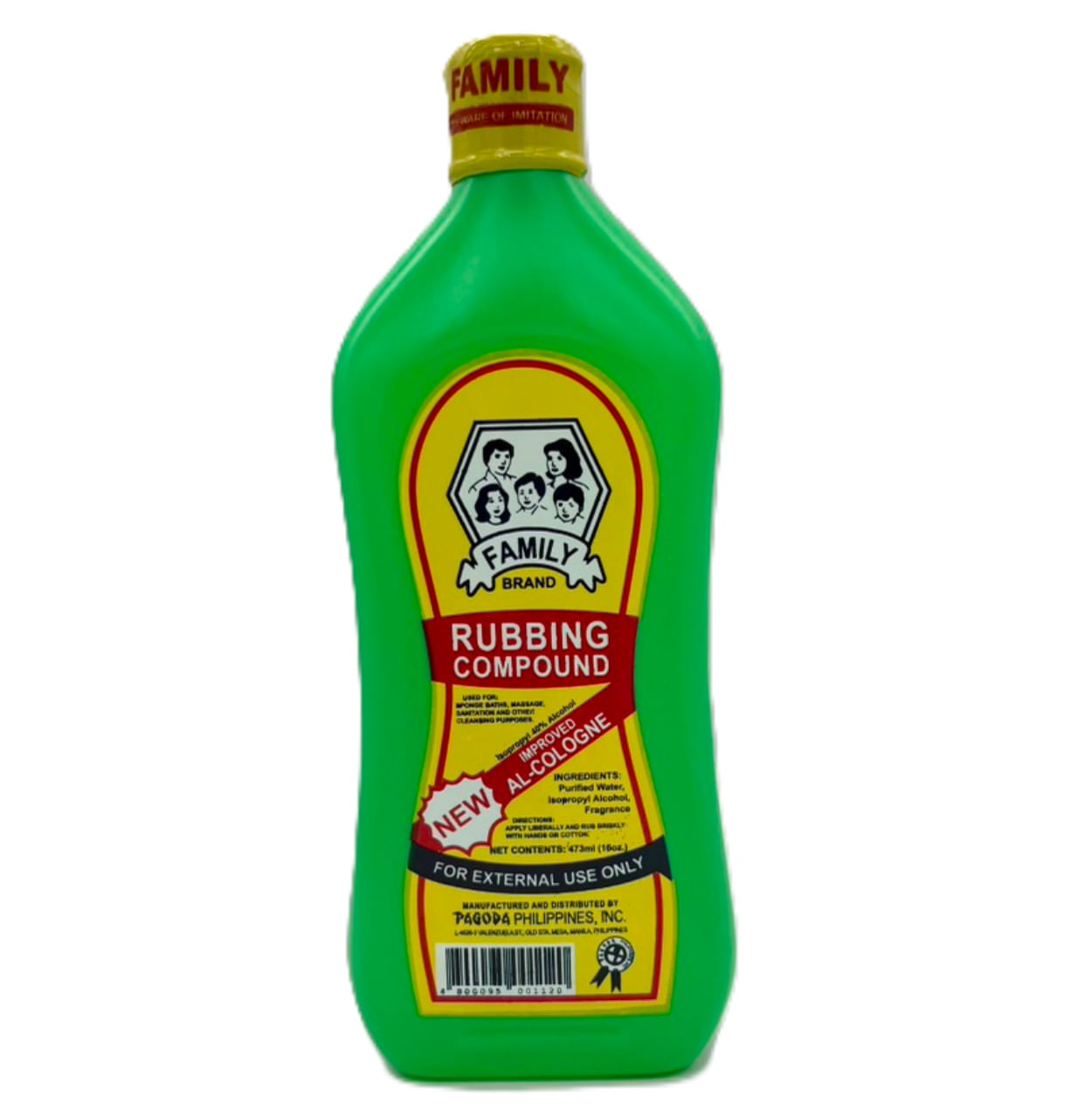 FAMILY BRAND RUBBING COMPOUND 40%ALCOHOL 473ml 【ファミリー クリーンソリューション】