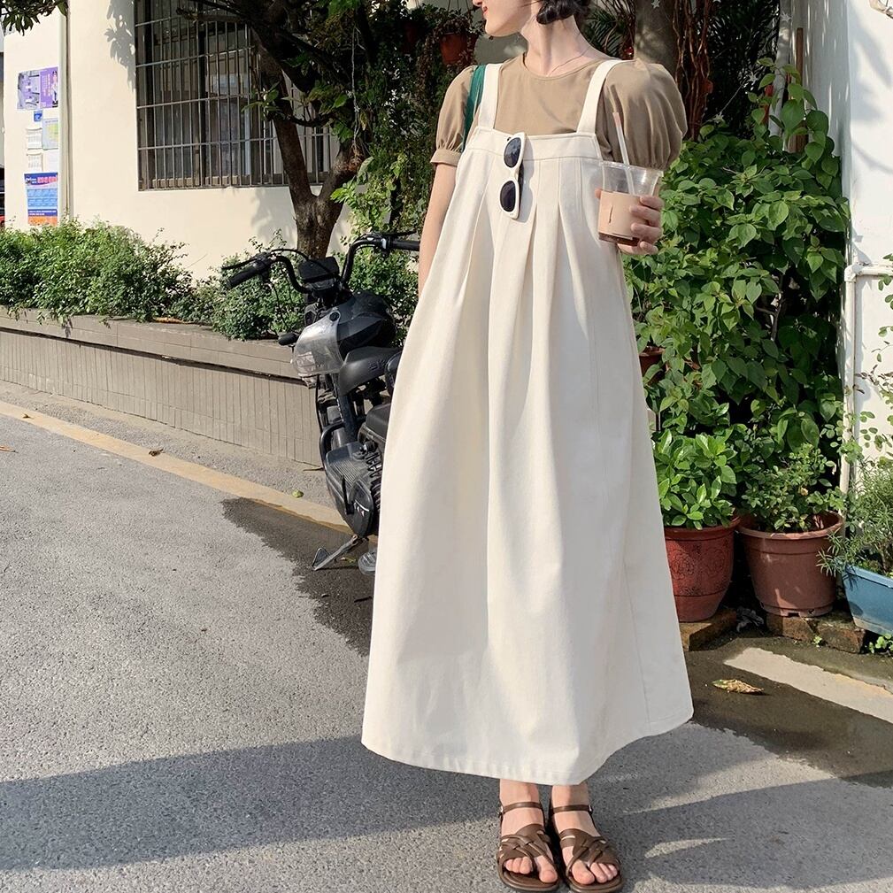 back suspender dress