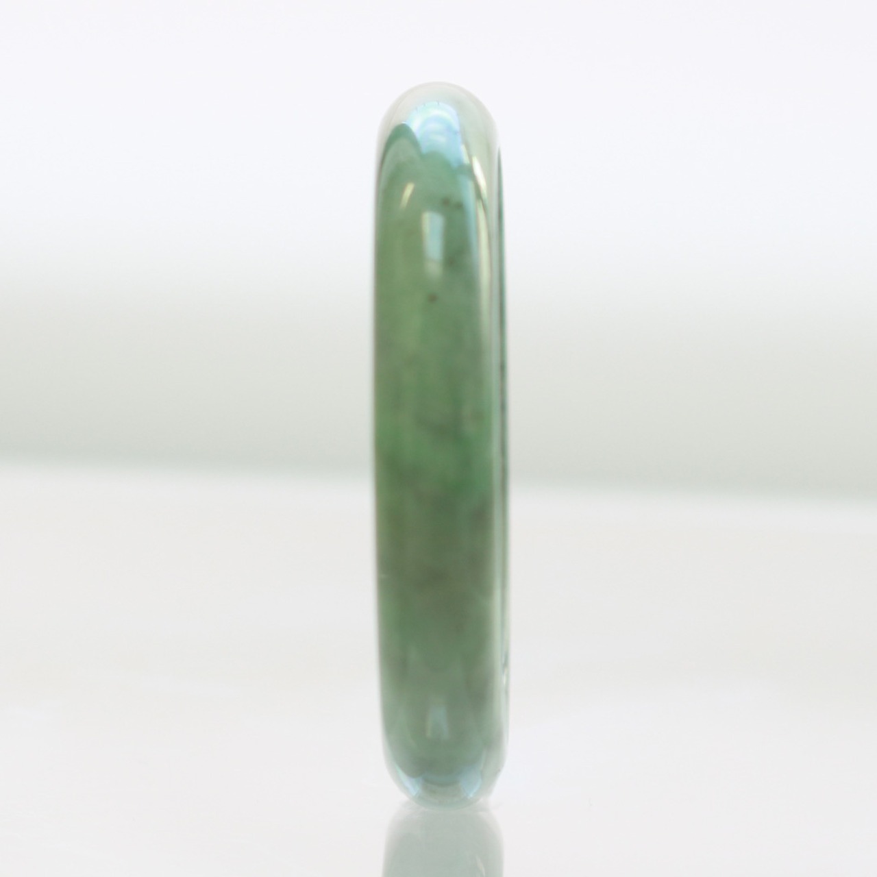 【内径 約58mm】 Marble Komaru 翡翠バングル A貨翡翠 jd_bg1440
