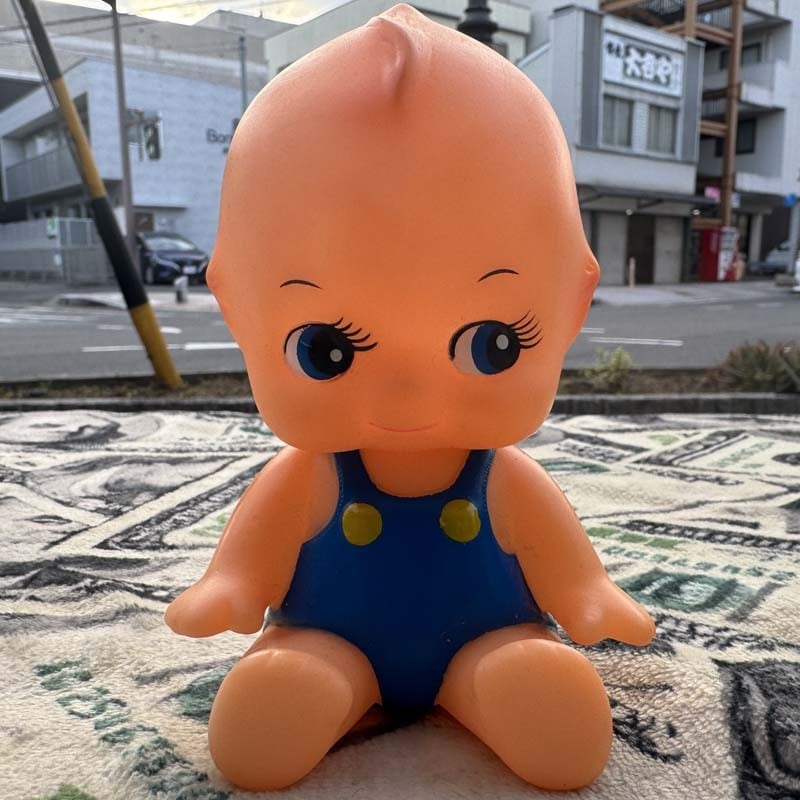 Used 昭和レトロなソフビ製のキューピー人形、キューピーちゃん、頭や