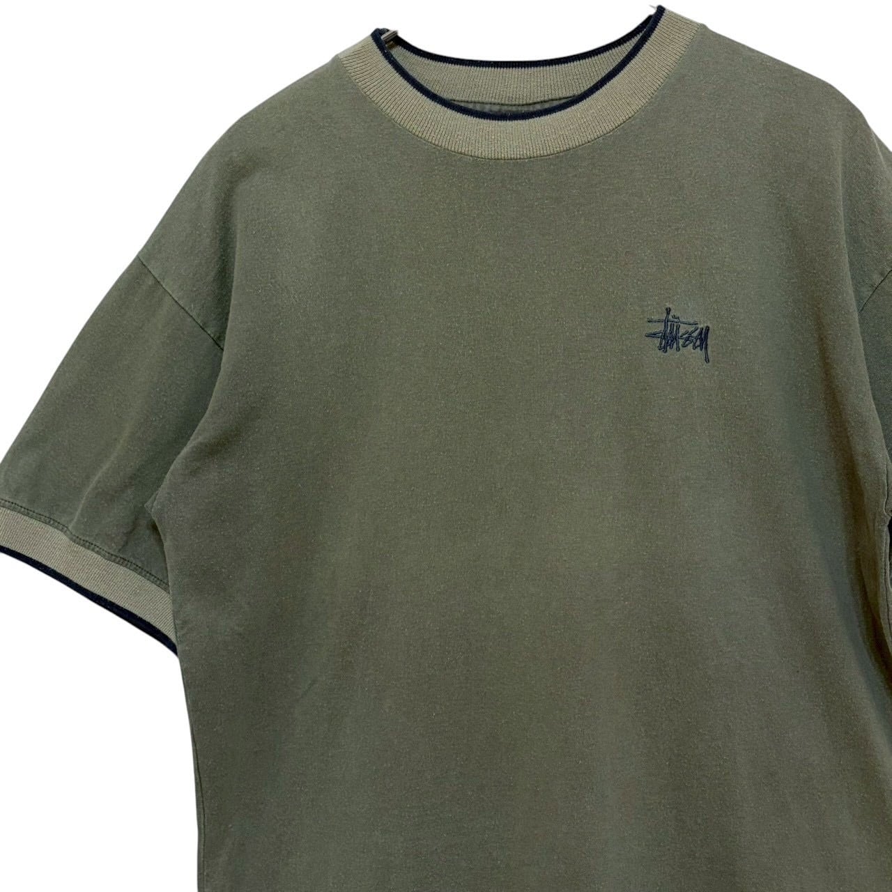 stussy ステューシー 半袖シャツ 刺繍ロゴ ワンポイントロゴ | 古着屋