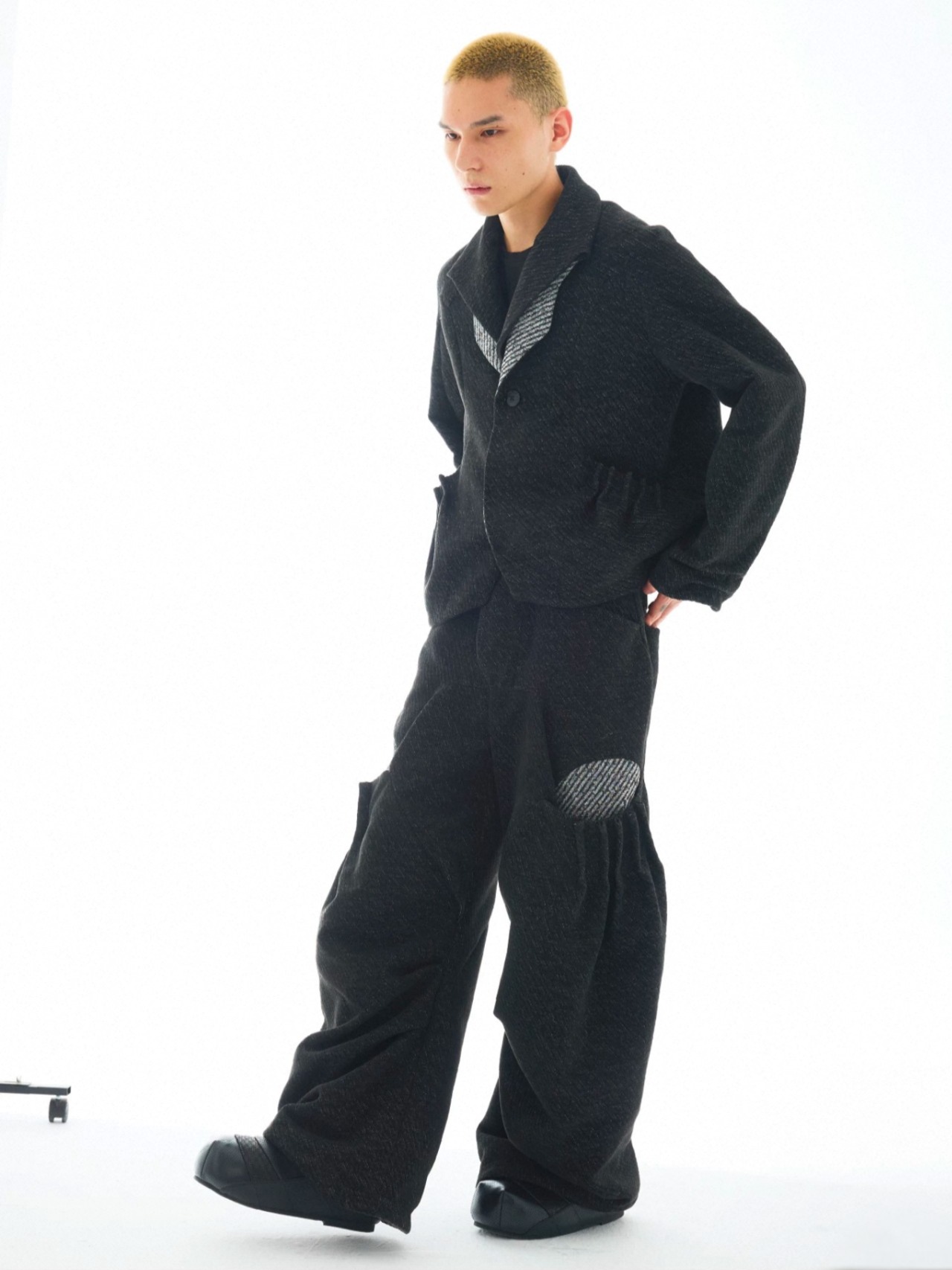 54A0 Deconstructed Draped Waist Jacket