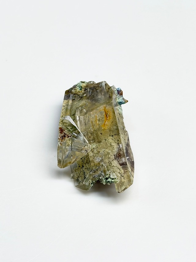 セレナイト×クリソコラ【ML-0335】 ペルー・イカ県ピスコ郡ウマイ地区・リリー鉱山