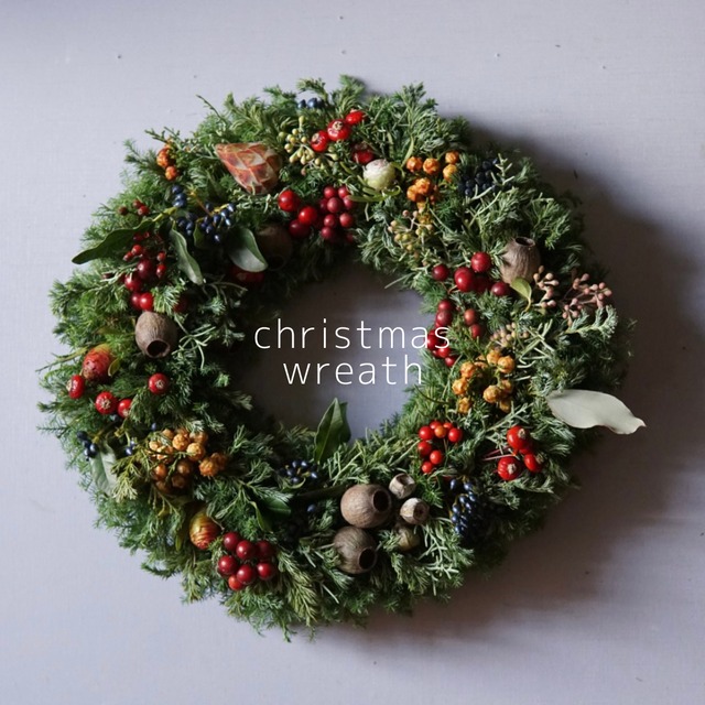 受注製作:枝見せクリスマスリースS 受注製作:枝見せクリスマスリースS