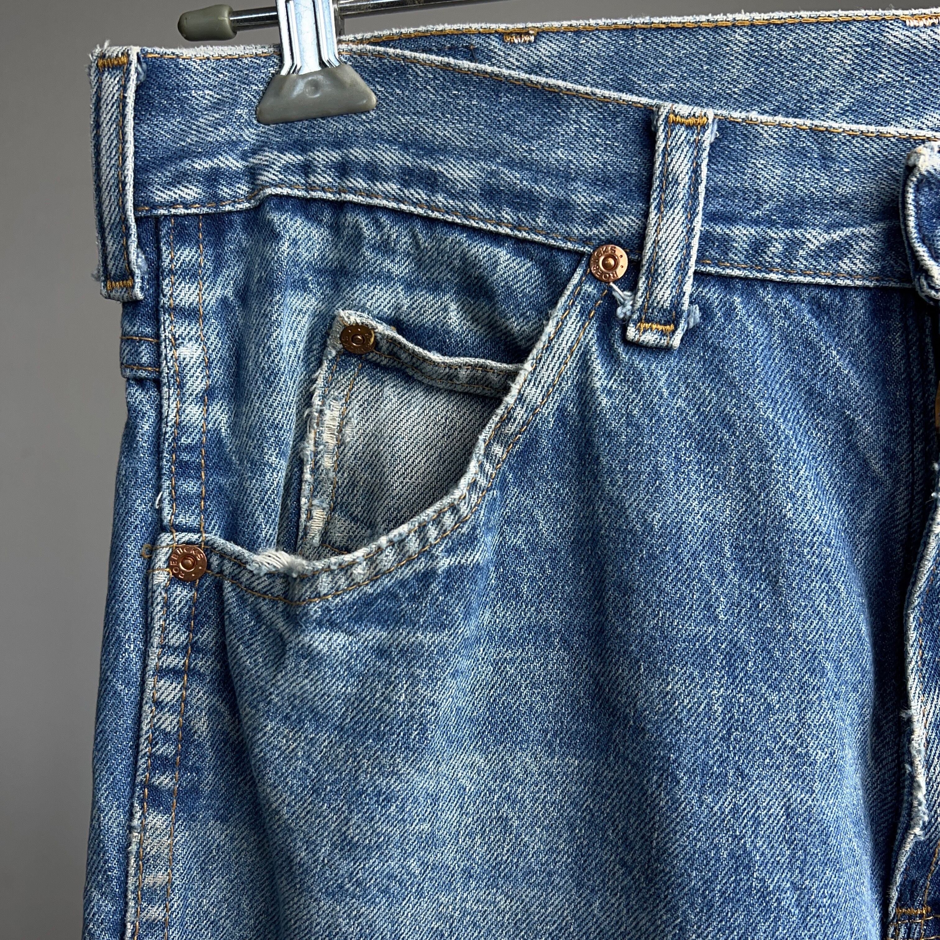 80's “ROEBUCKS” Bootcut Denim Pants SEARS W33 L30 80年代 シアーズ ローバックス  ブーツカットデニムパンツ フレア【0908A101】【送料無料】