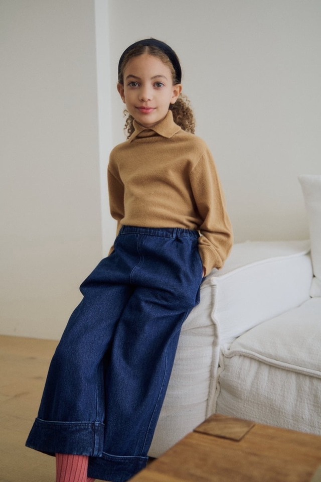 【 soye / 予約 】Denim brush fleece pants