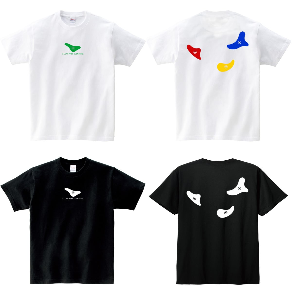 I LOVE FREE CLIMBING. Tシャツ SP05 フリークライミングTシャツ ロッククライミング クライマー