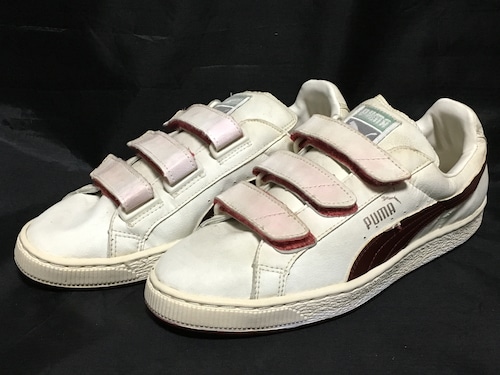 PUMA（プーマ）  9 27cm ホワイト/ワインレッド 90s❻