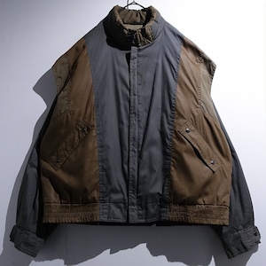 90s MultiColor Switching Design Padded Jacket