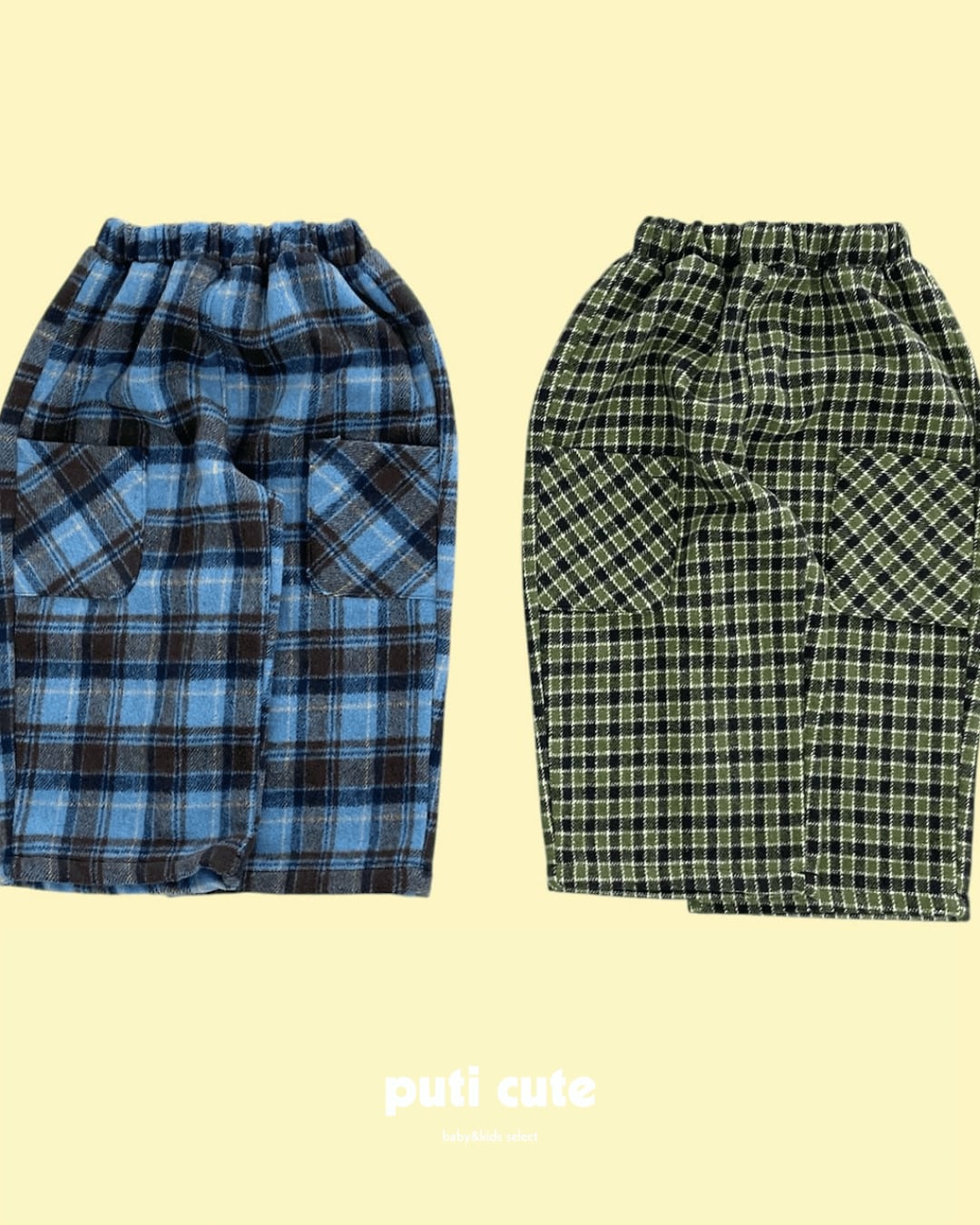 90-140 ꒰ 予約 ꒱ Check pocket pants / middle name ⸝⋆