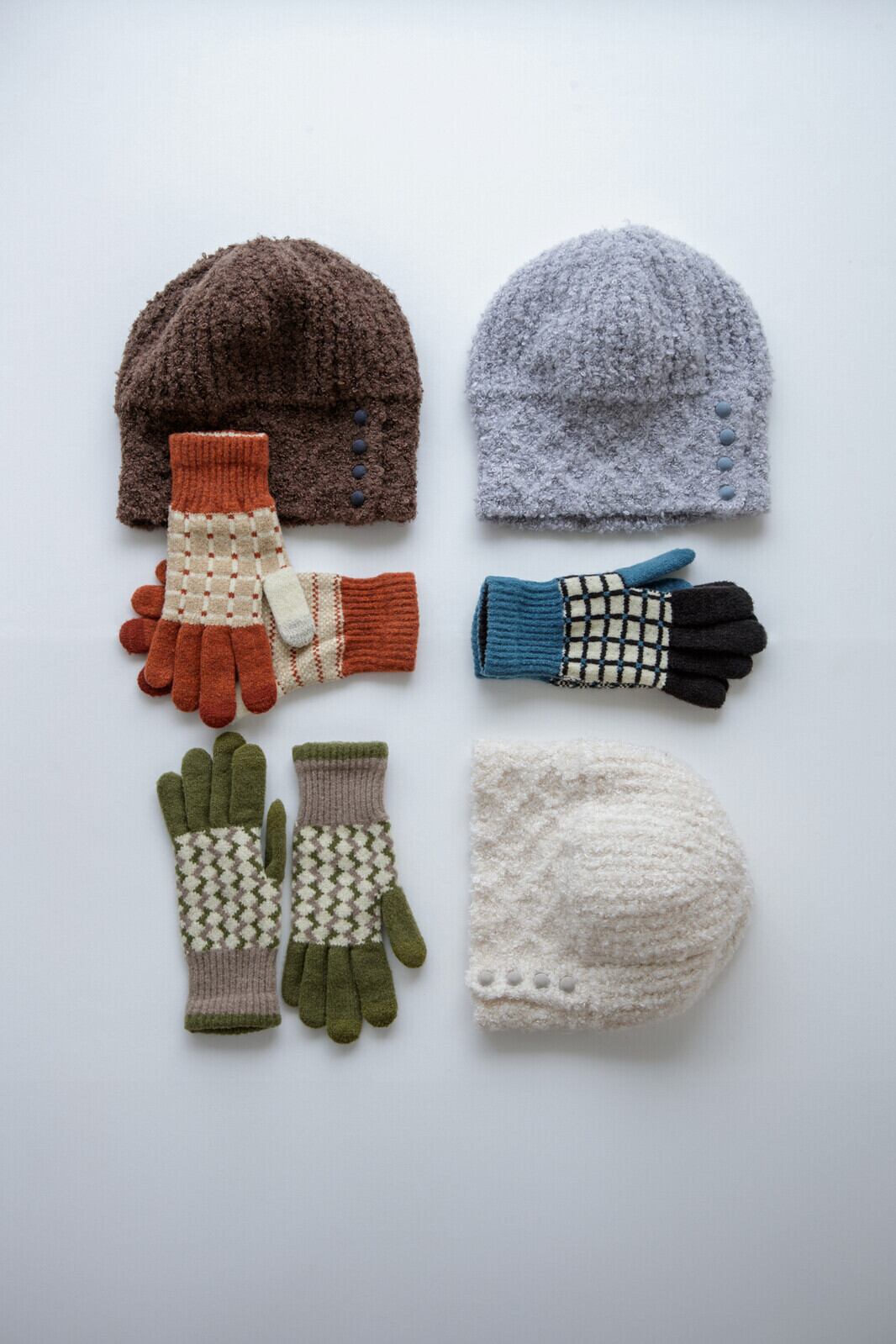 2wayニット帽 Luna ルーナ ブラウン