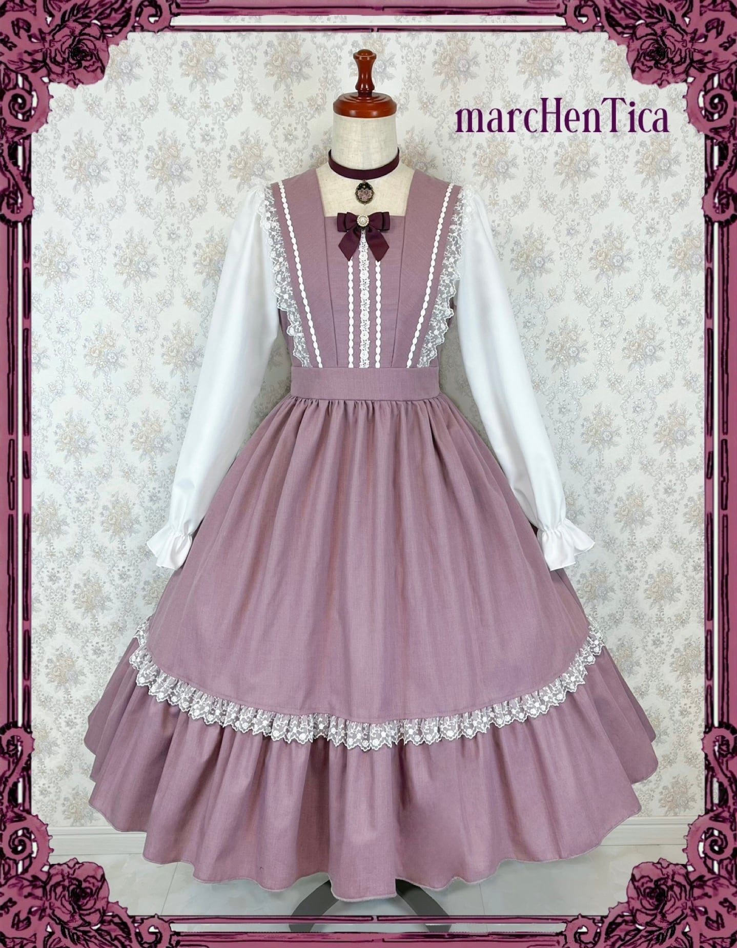 メルヘンティカ リリアナセーラーワンピース ピンクラベンダー ご予約券】リリアナセーラーワンピース | HirokoTokumine