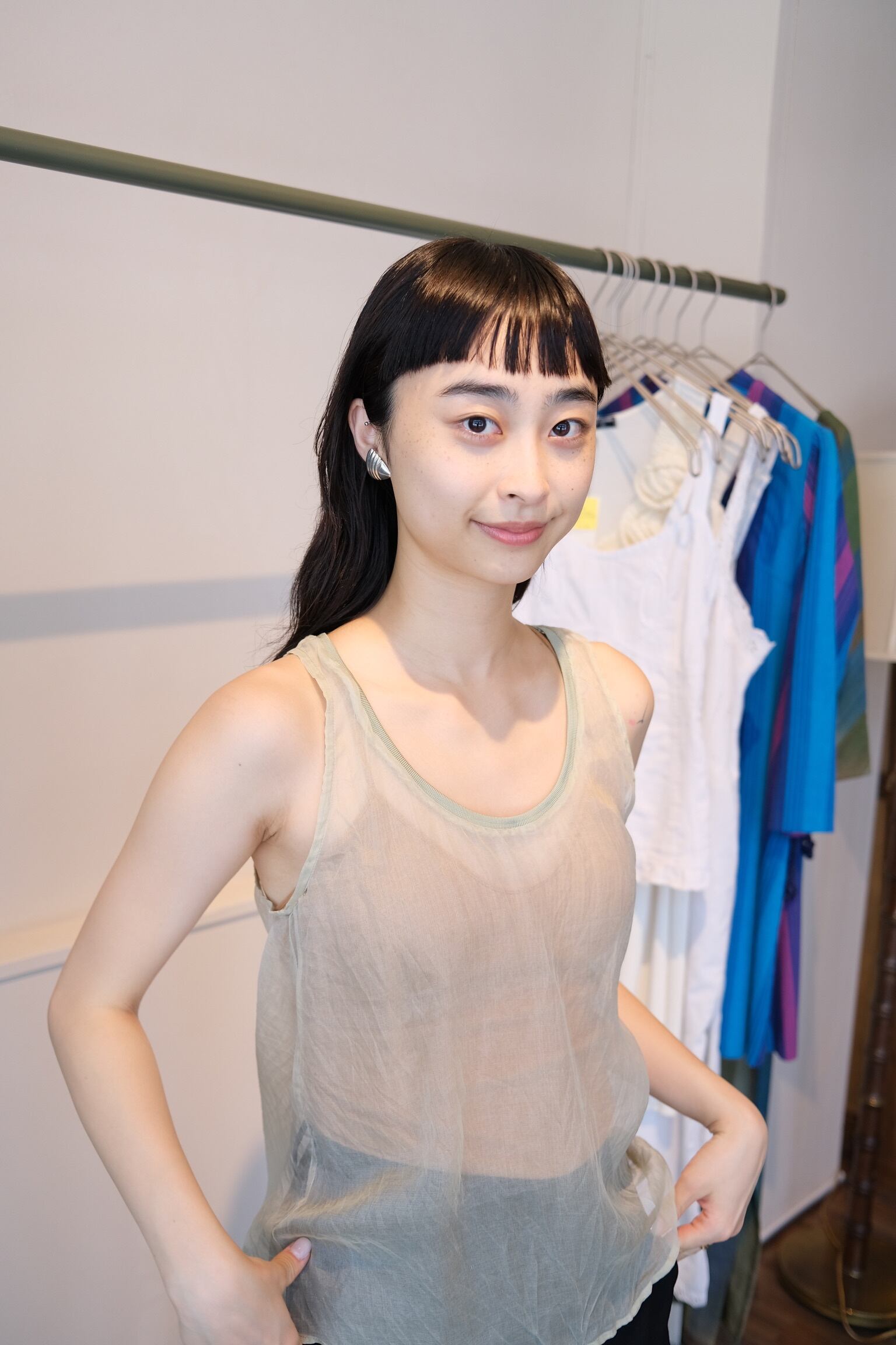 【送料無料】European see-through tops