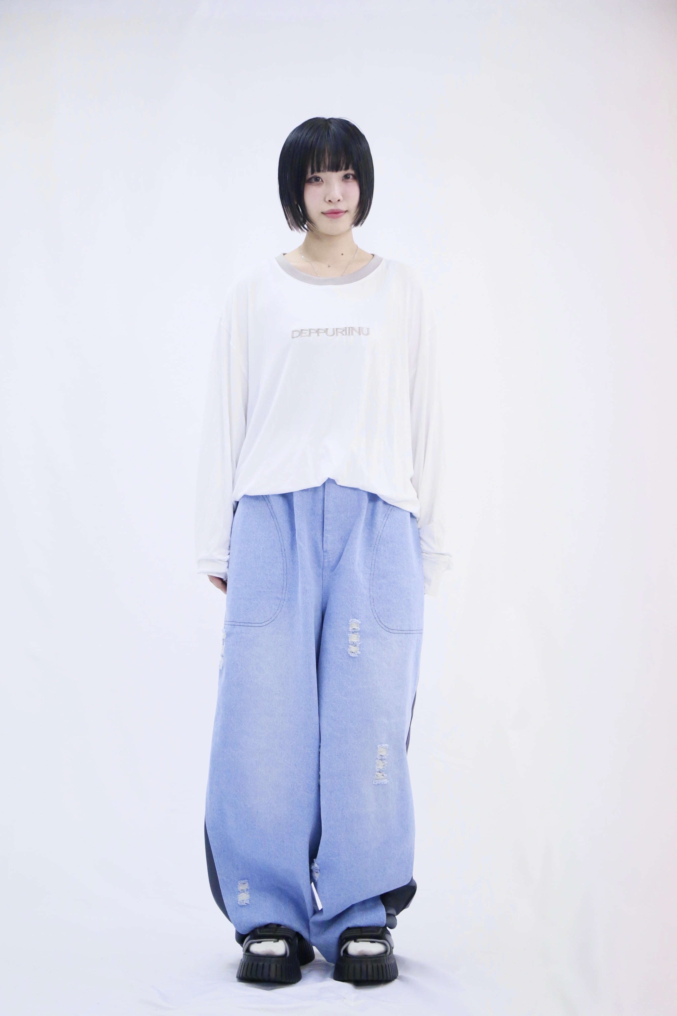 デニムジャージパンツM Blue | neüron
