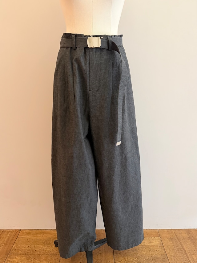 jonnlynx/JL226-PT845 gachya belt denim pants black