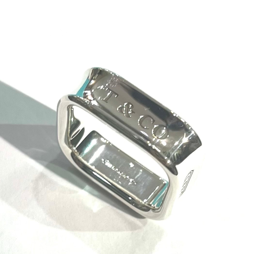TIFFANY&CO.】1938 TIFFANY &CO 希少1837スクエアリング／18-19号