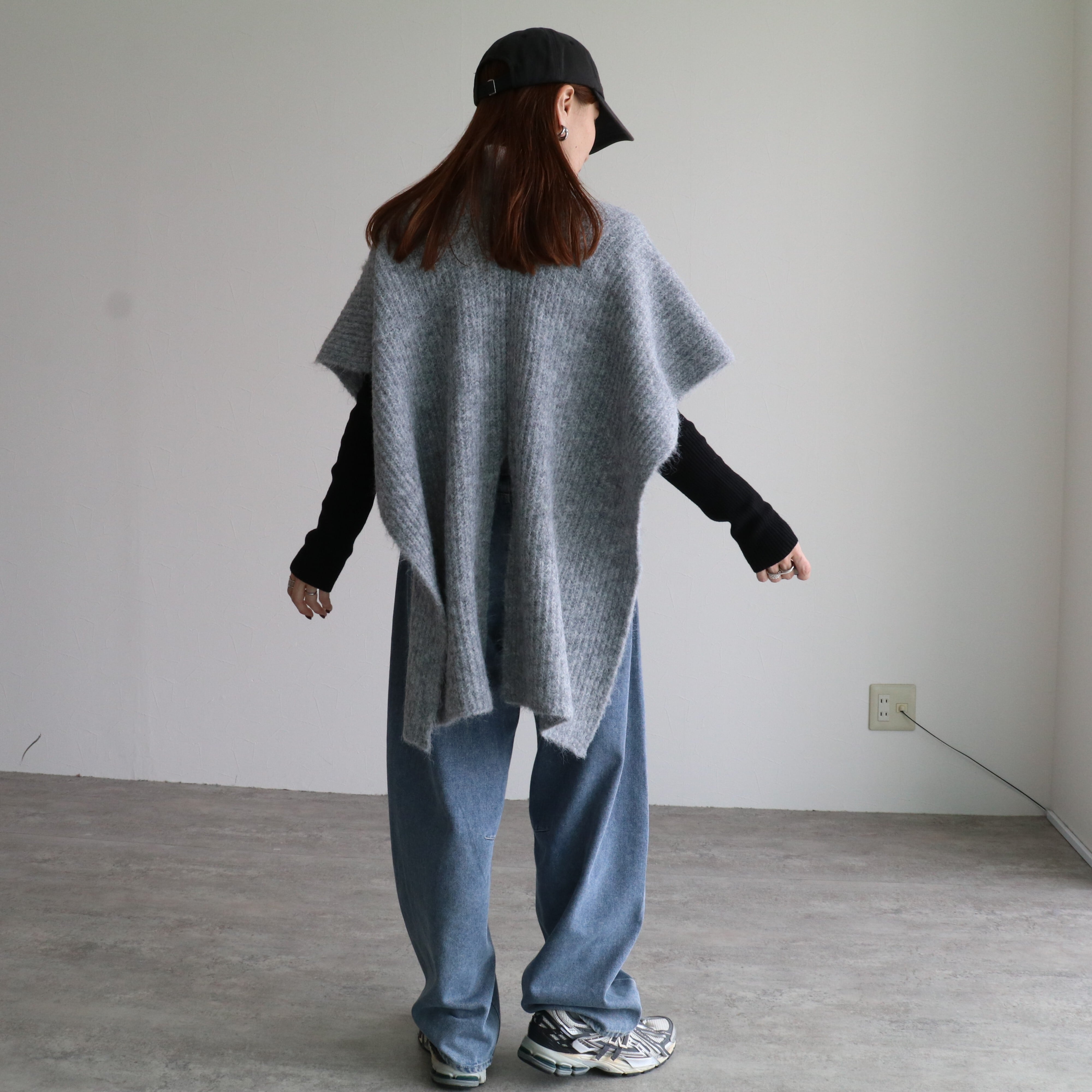 スヌードアシンメトリーポンチョ【ro-32020-z】宅配便送料無料/宅配便