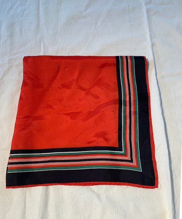 silk scarf red