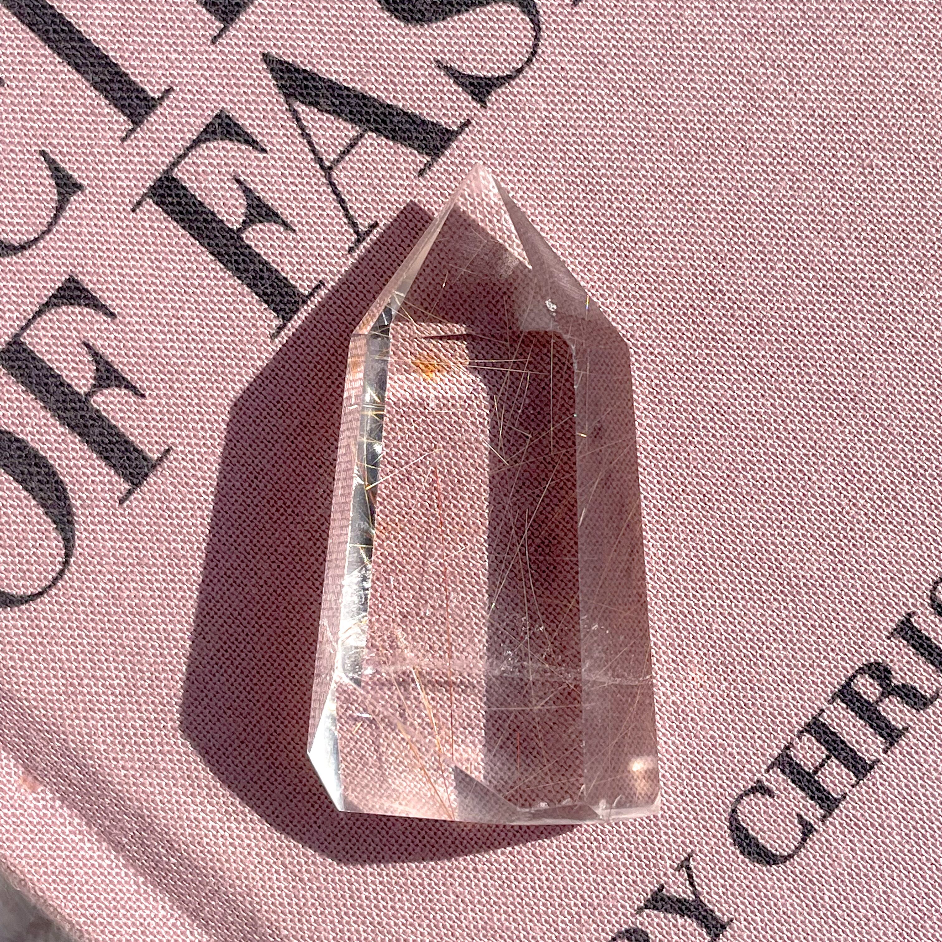 Rutilated Quartz Point 25 ✧ ルチルクォーツ