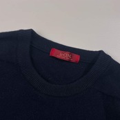 カシミヤ100% LeCENT レセント ニット セーター L/ネイビー メンズ