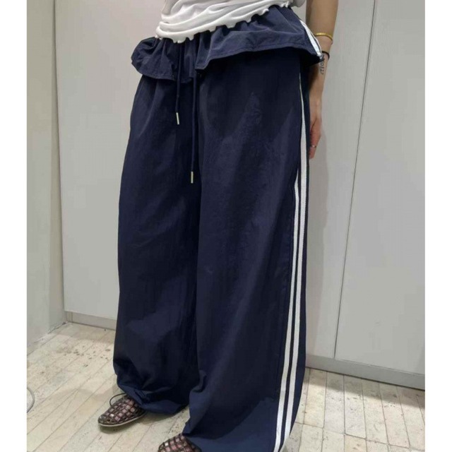 サイドライン フリル レイヤード パンツ 3color/3412628