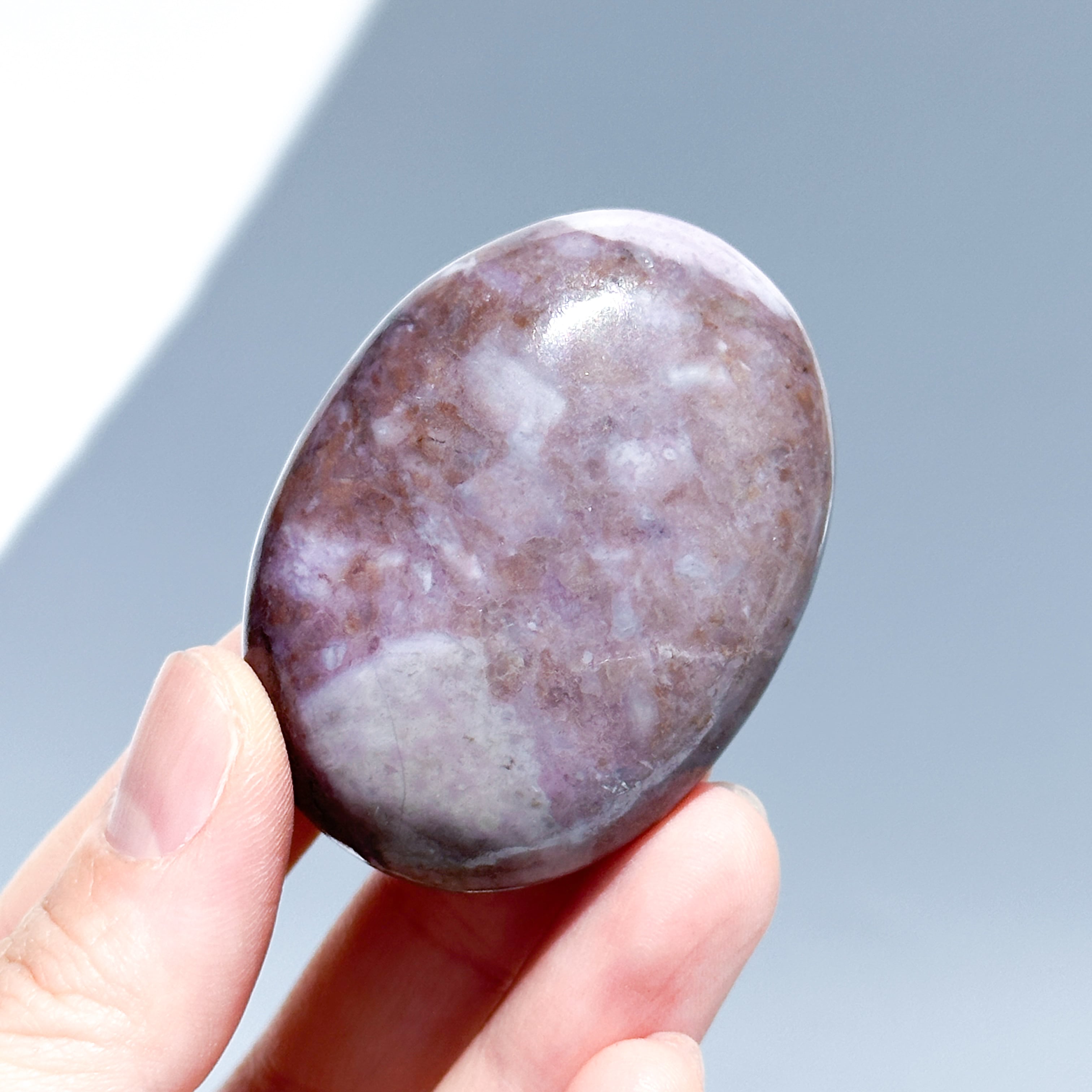 パープルジェイド パームストーン 72◇Purpe Jade palm stone ◇天然石