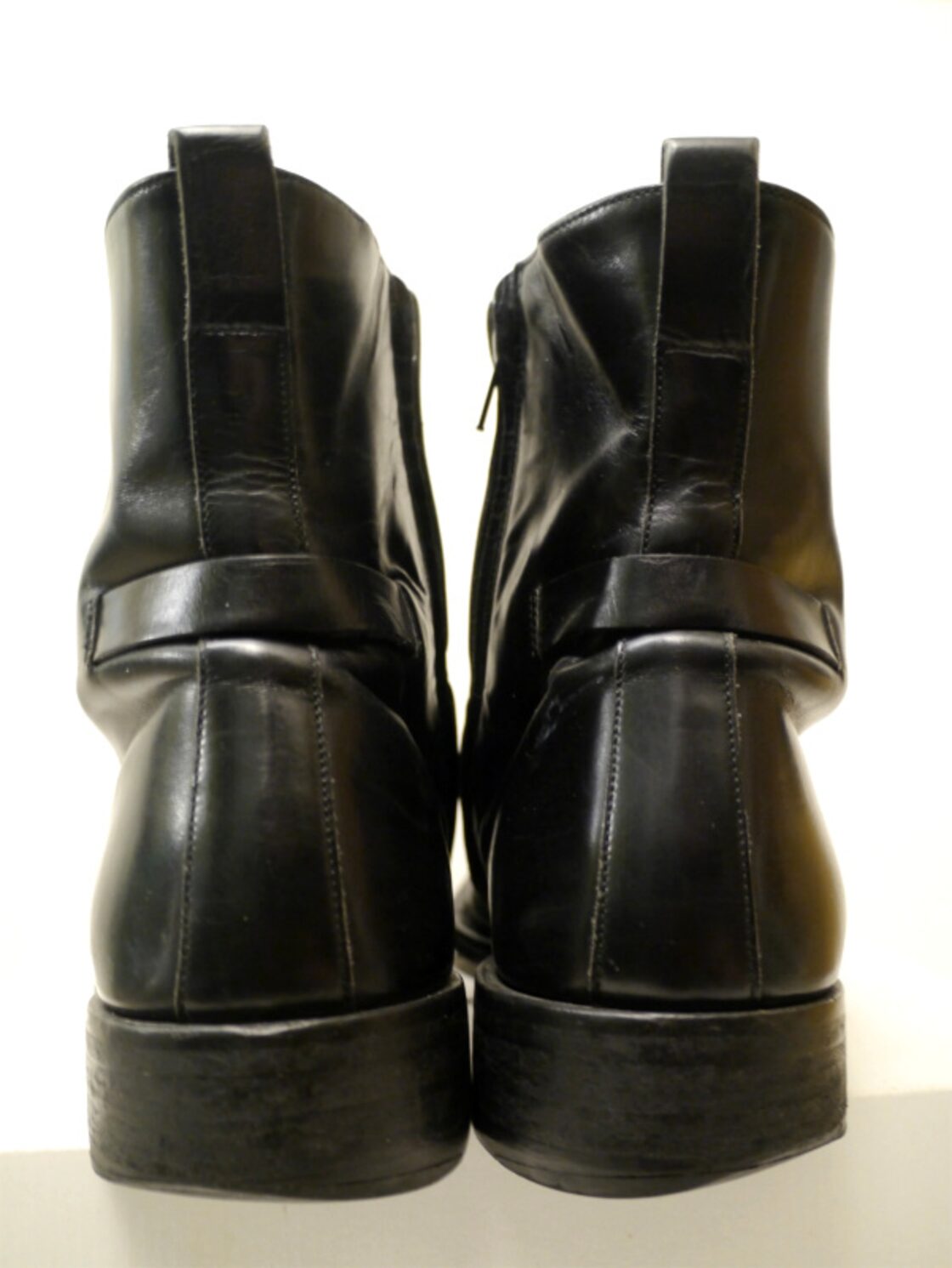 ◇GUCCI グッチ メンズ バックベルテッド サイドジップ レザー 