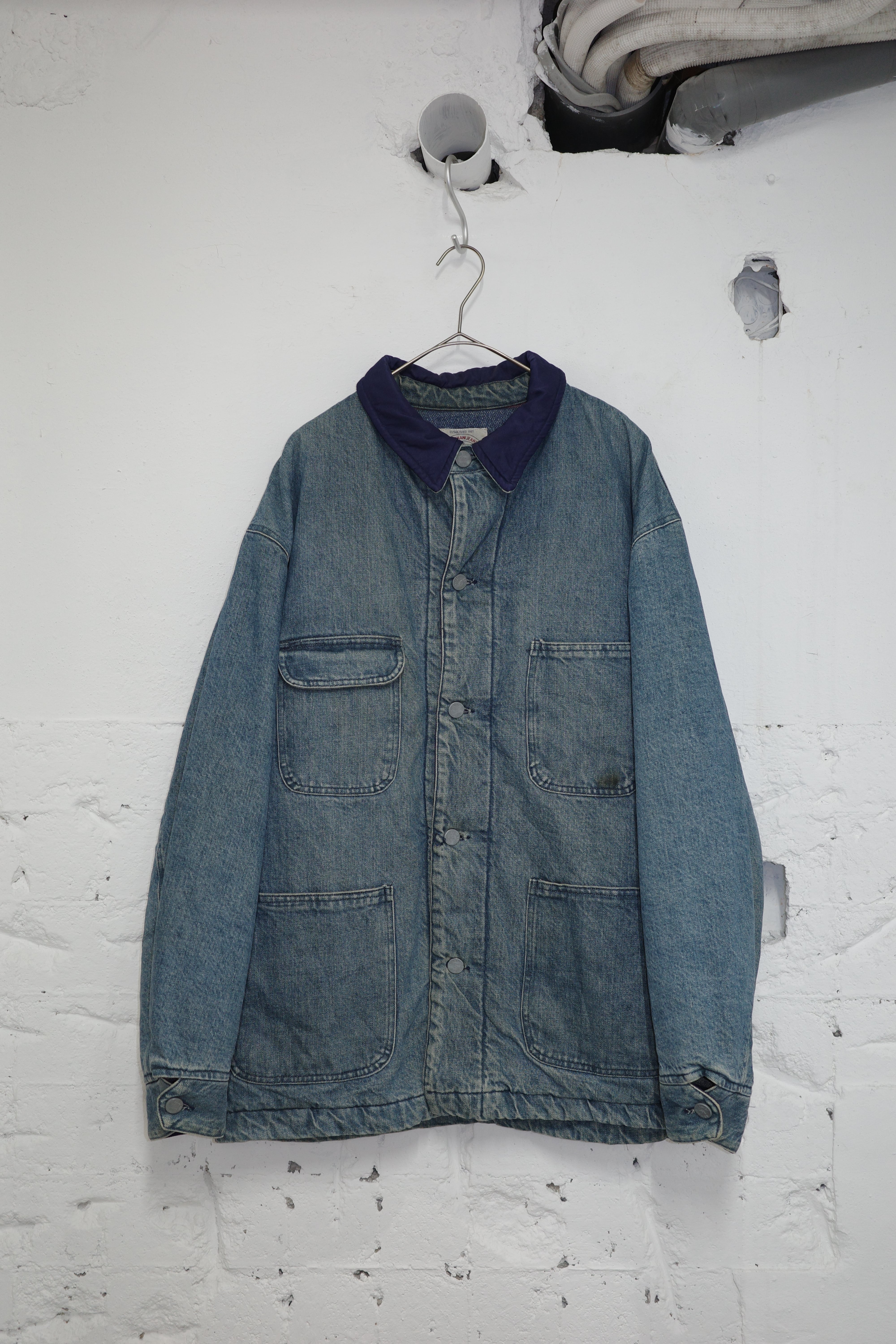 90s POLO JEANS ラルフ デニムカバーオール M Polo Jeans/ポロジーンズ☆Ralph Lauren/ラルフローレン☆90s